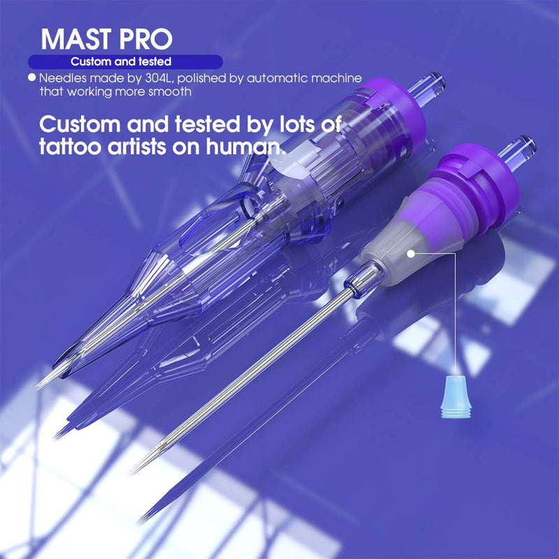 Mast Pro Tattoo Needle Cartridges 50pcs Mixed Sizes (12RL)