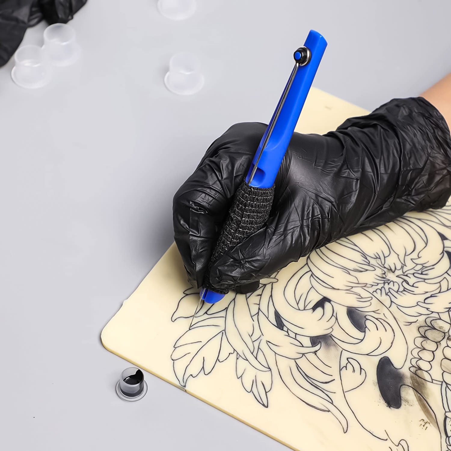 Hand Poke Tattoo Kit - Blue 2.0